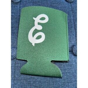 Eastern Michigan Eagles script E can koozie cozy cooler